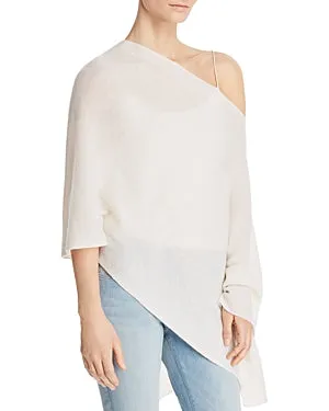 Cashmere Ruana in White