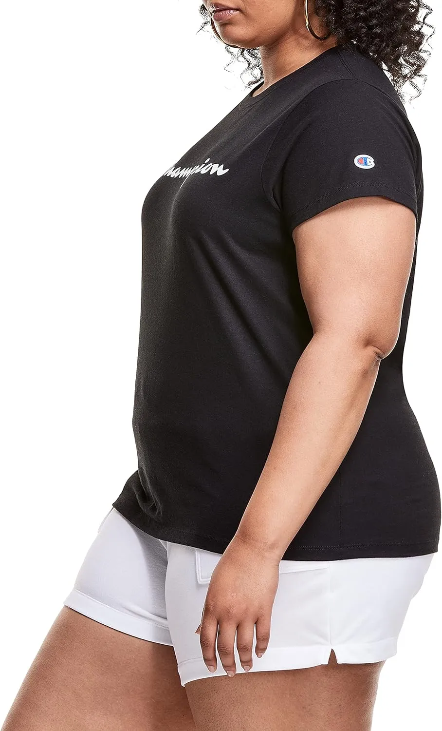 Champion Women's T-shirt, Classic Short Sleeve T-shirt, Lightweight Tee for Women, Script Logo (Plus Size Available)