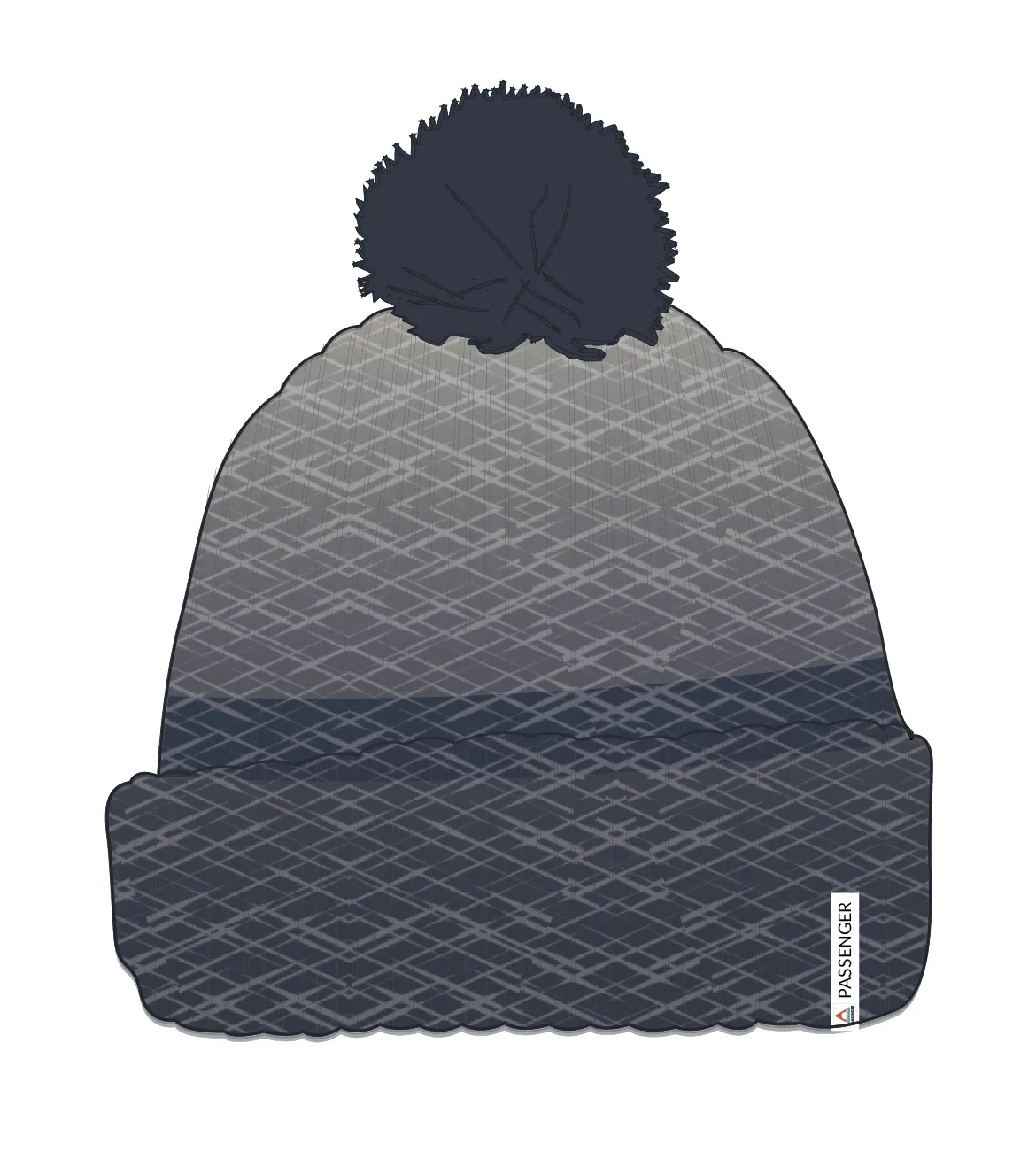 Crag Recycled Bobble Hat - Charcoal/Stone