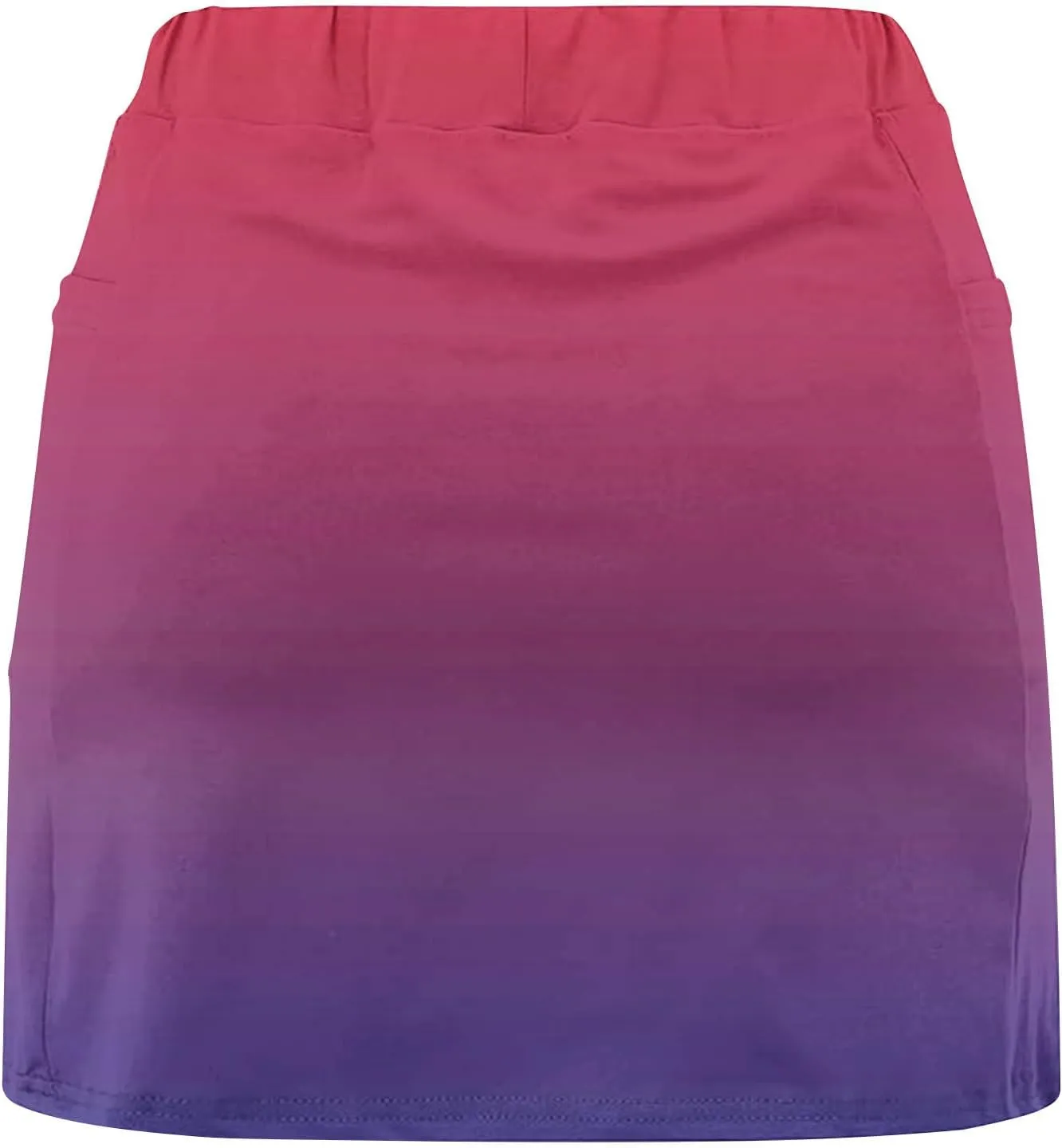 DDAPJ pyju Women's Gradient Athletic Skorts 2025 Trendy Summer High Waist Shorts Plus Size Tennis Skirts with Shorts