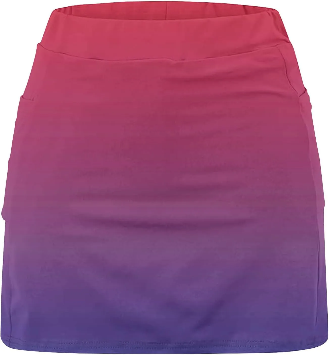 DDAPJ pyju Women's Gradient Athletic Skorts 2025 Trendy Summer High Waist Shorts Plus Size Tennis Skirts with Shorts