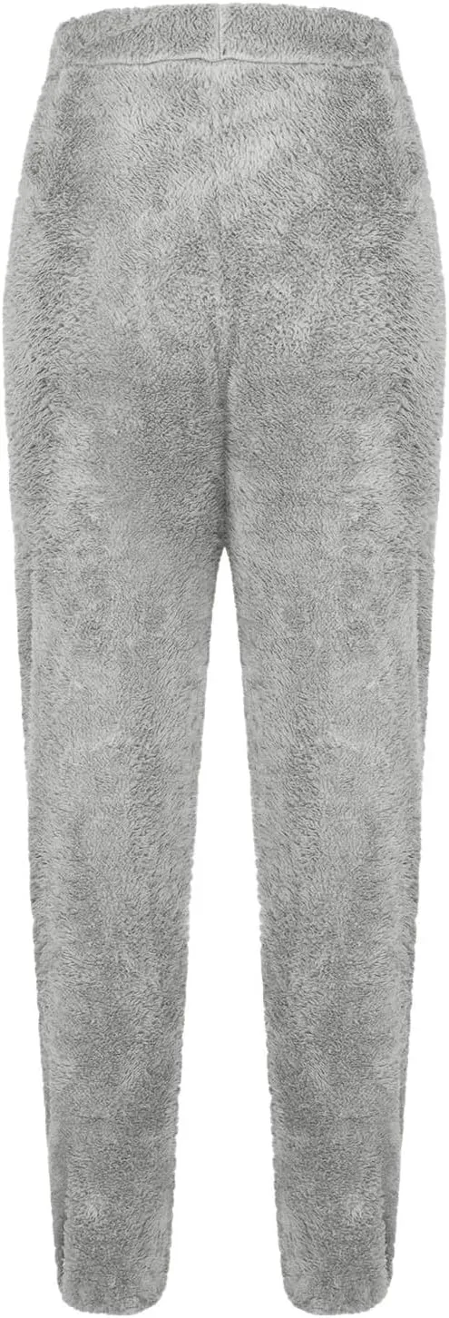 FZVYD Women's Velour Pants Soft Velvet Sweatpants Warm Straight Leg Athletic Track Casual Lounge Joggers Trousers 2025
