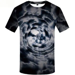 Galaxy Space T shirts Men Dizziness Shirt Print Psychedelic Tshirts Casual