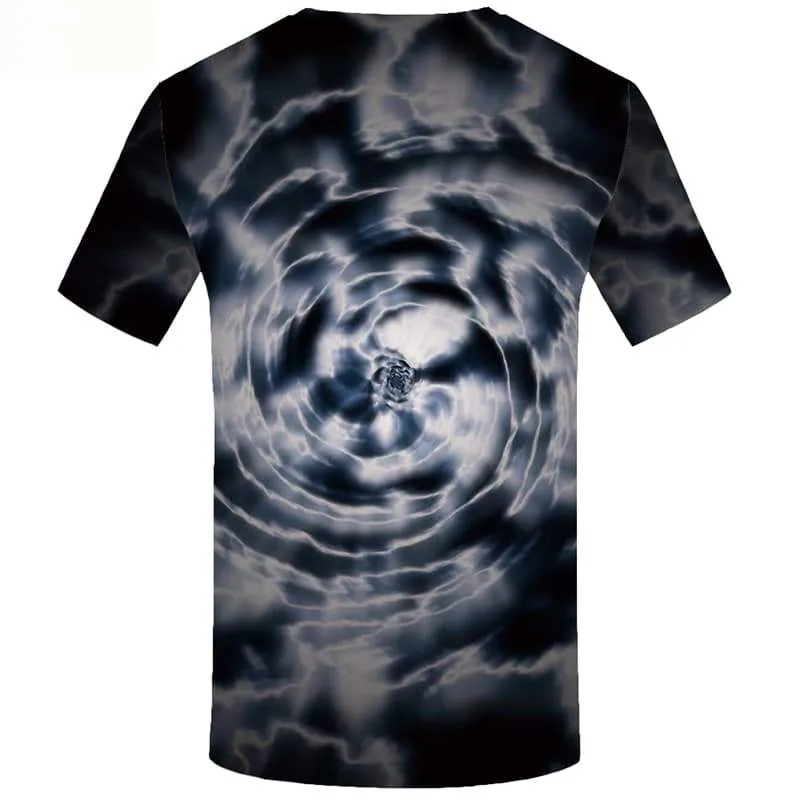 Galaxy Space T shirts Men Dizziness Shirt Print Psychedelic Tshirts Casual