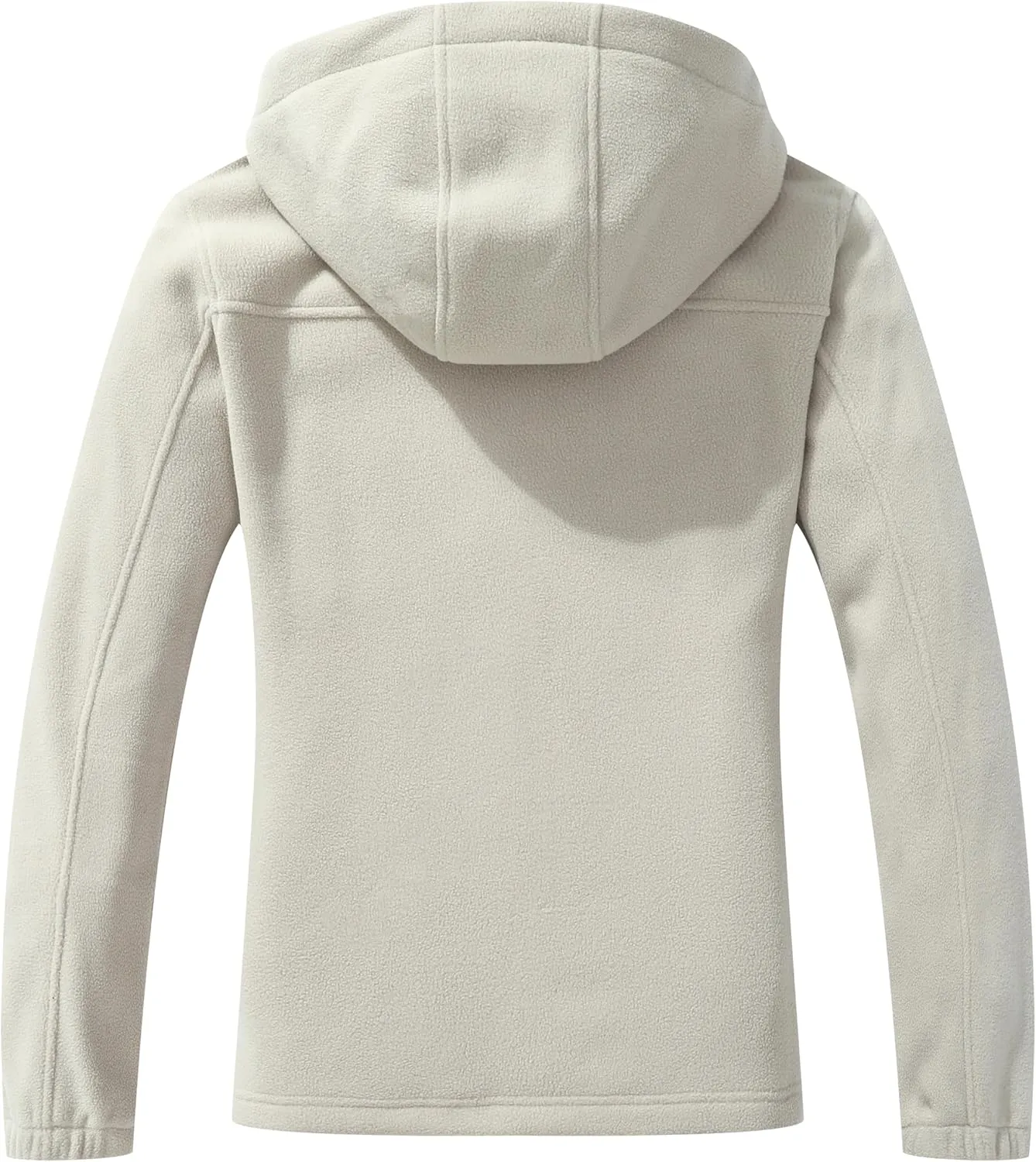 GIMECEN Women's Soft Polar Fleece Jacket Full Zip Hoodies Long Sleeve Sweatshirts Casual Hooded Outerwear