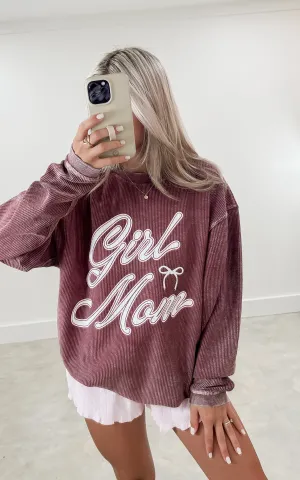 Girl Mom Corded Sweatshirt Girl Mom Corded Sweatshirt