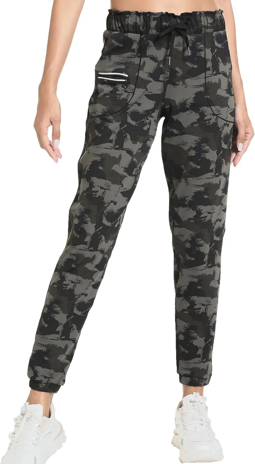 Kcutteyg Womens Joggers with Pockets, Lightweight Quick Dry Athletic Workout Soft Pants for Gym, Yoga, Running