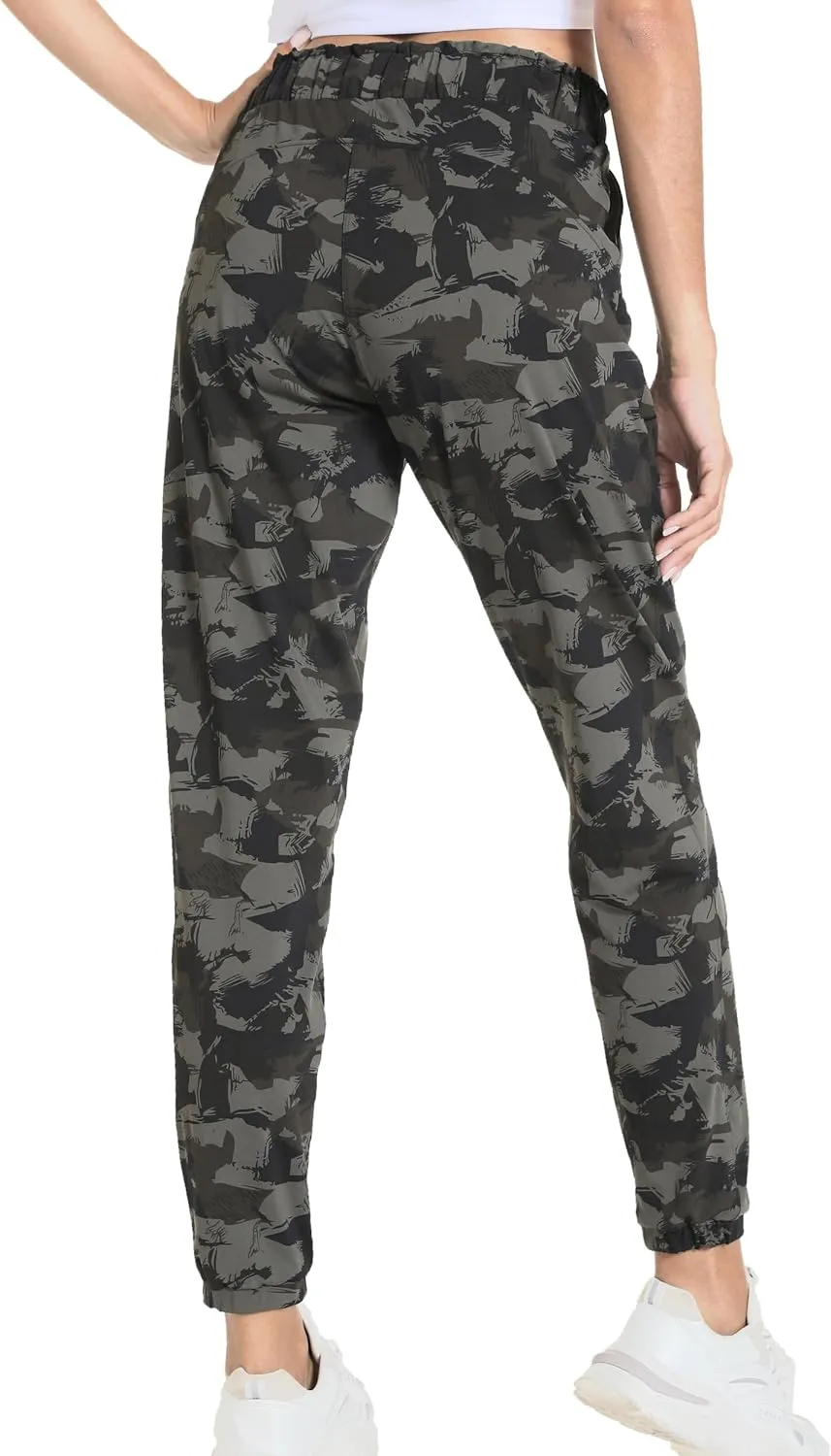 Kcutteyg Womens Joggers with Pockets, Lightweight Quick Dry Athletic Workout Soft Pants for Gym, Yoga, Running