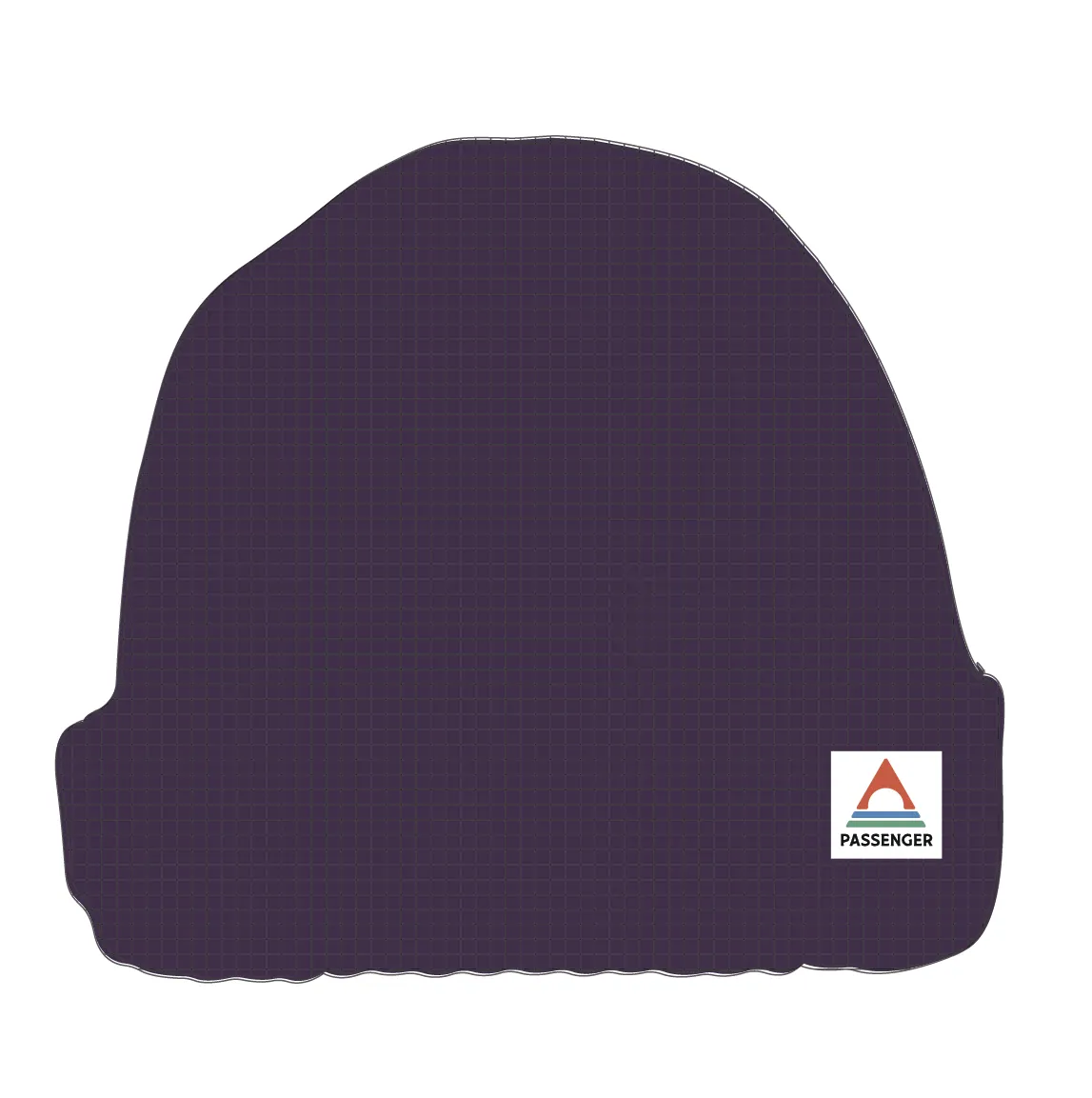 Moss Recycled Double Layer Waffle Beanie - Deep Plum