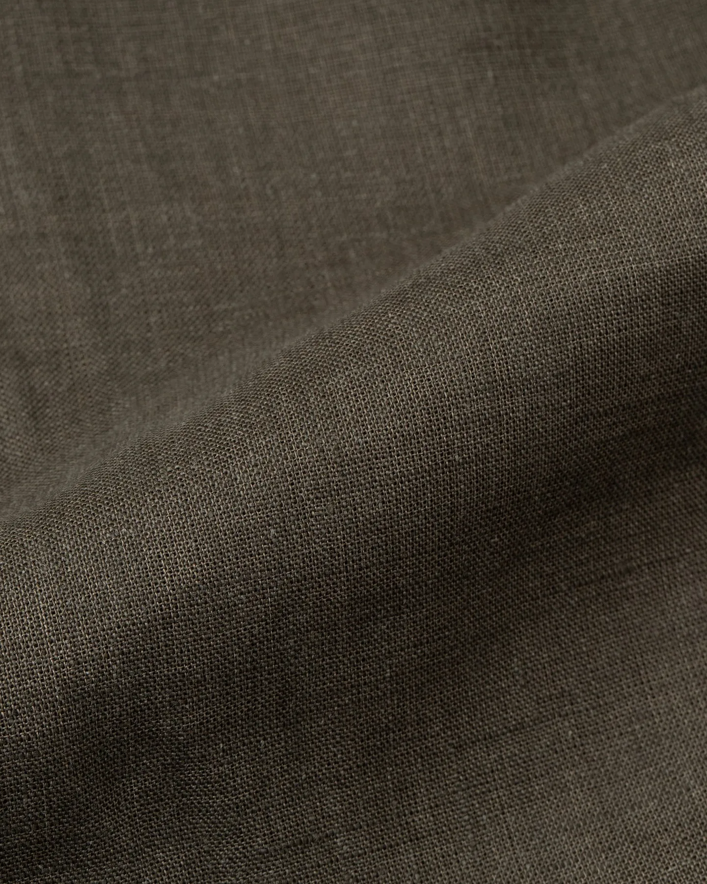 Olive Linen Button Down Shirt
