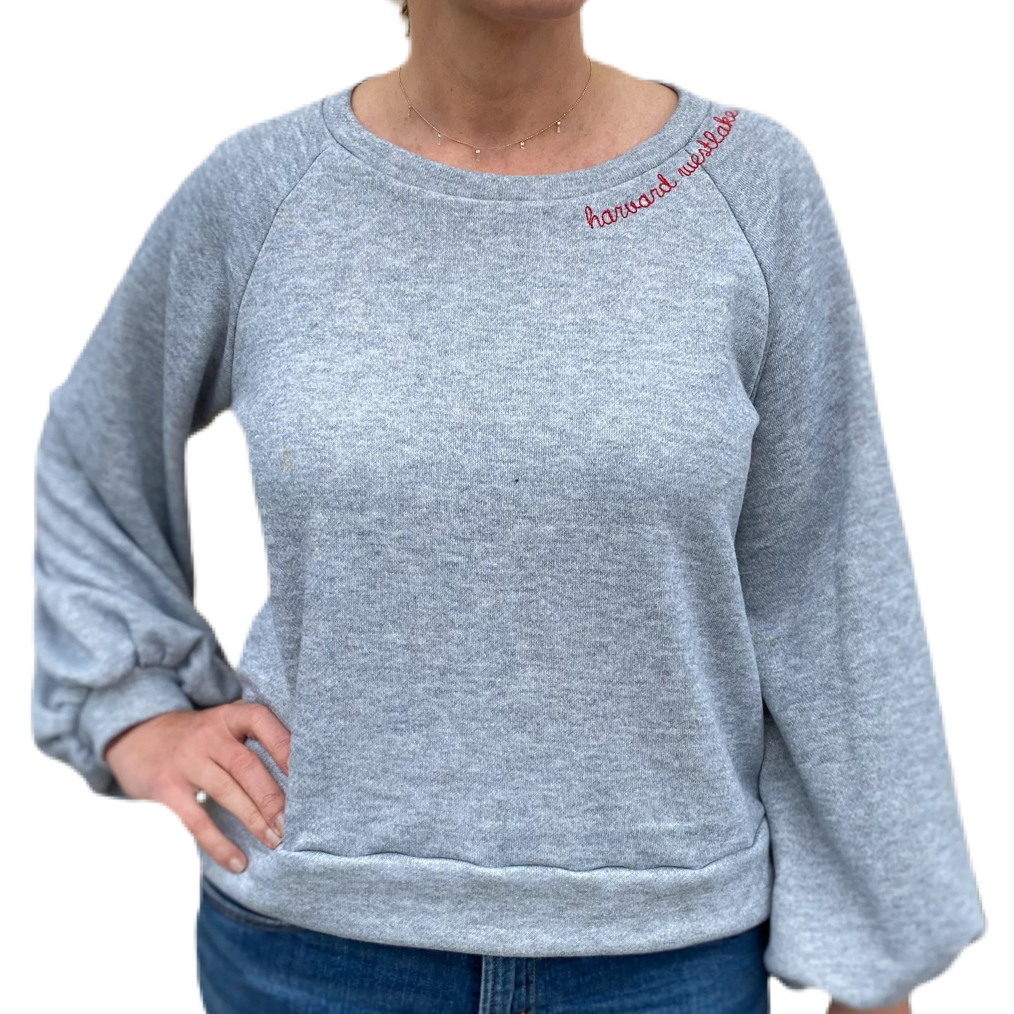 Our favorite UNISEX sweatshirts custom embroidered with school, sorority, club, city, state or anything you want!