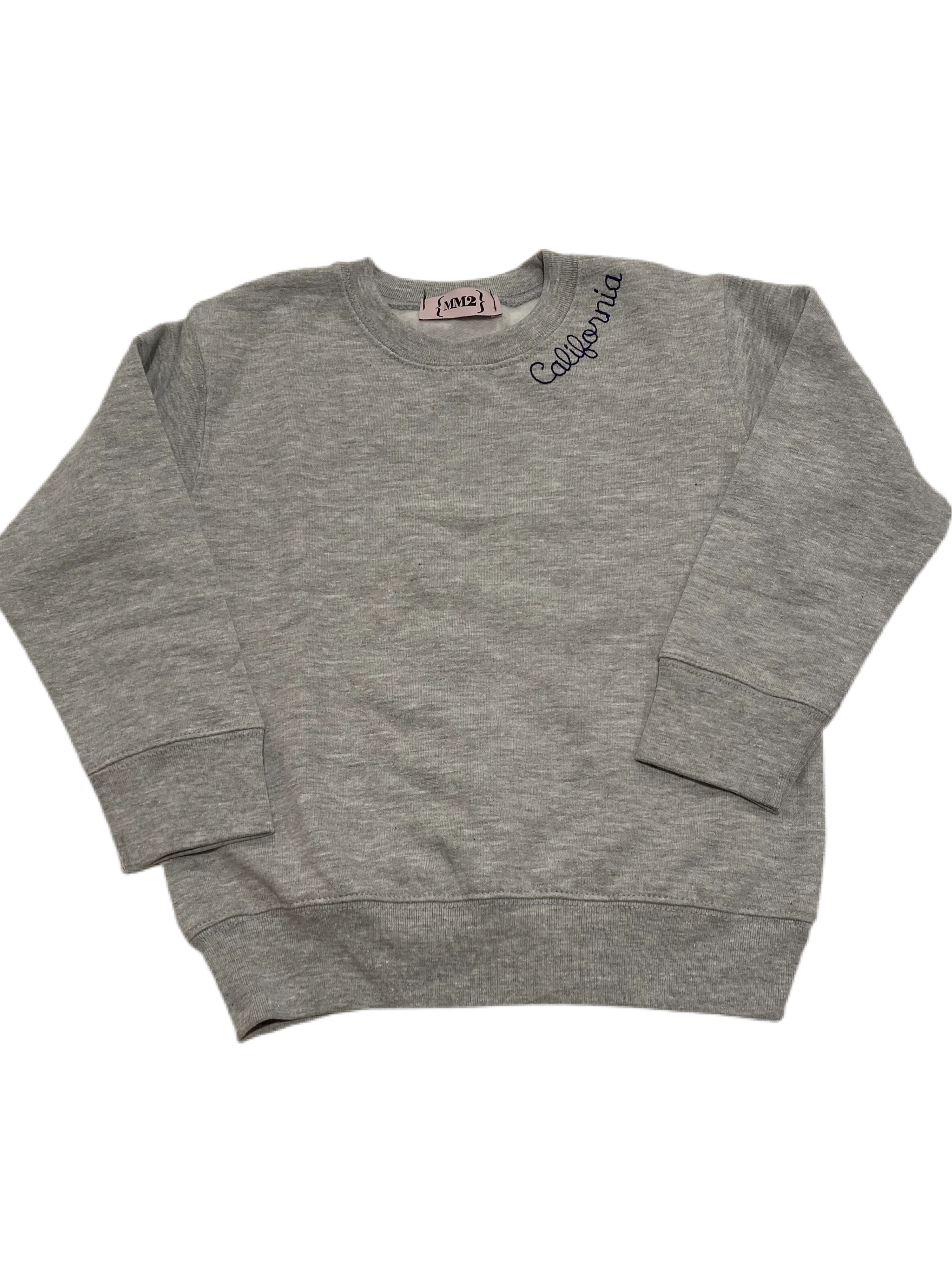 Our favorite UNISEX sweatshirts custom embroidered with school, sorority, club, city, state or anything you want!