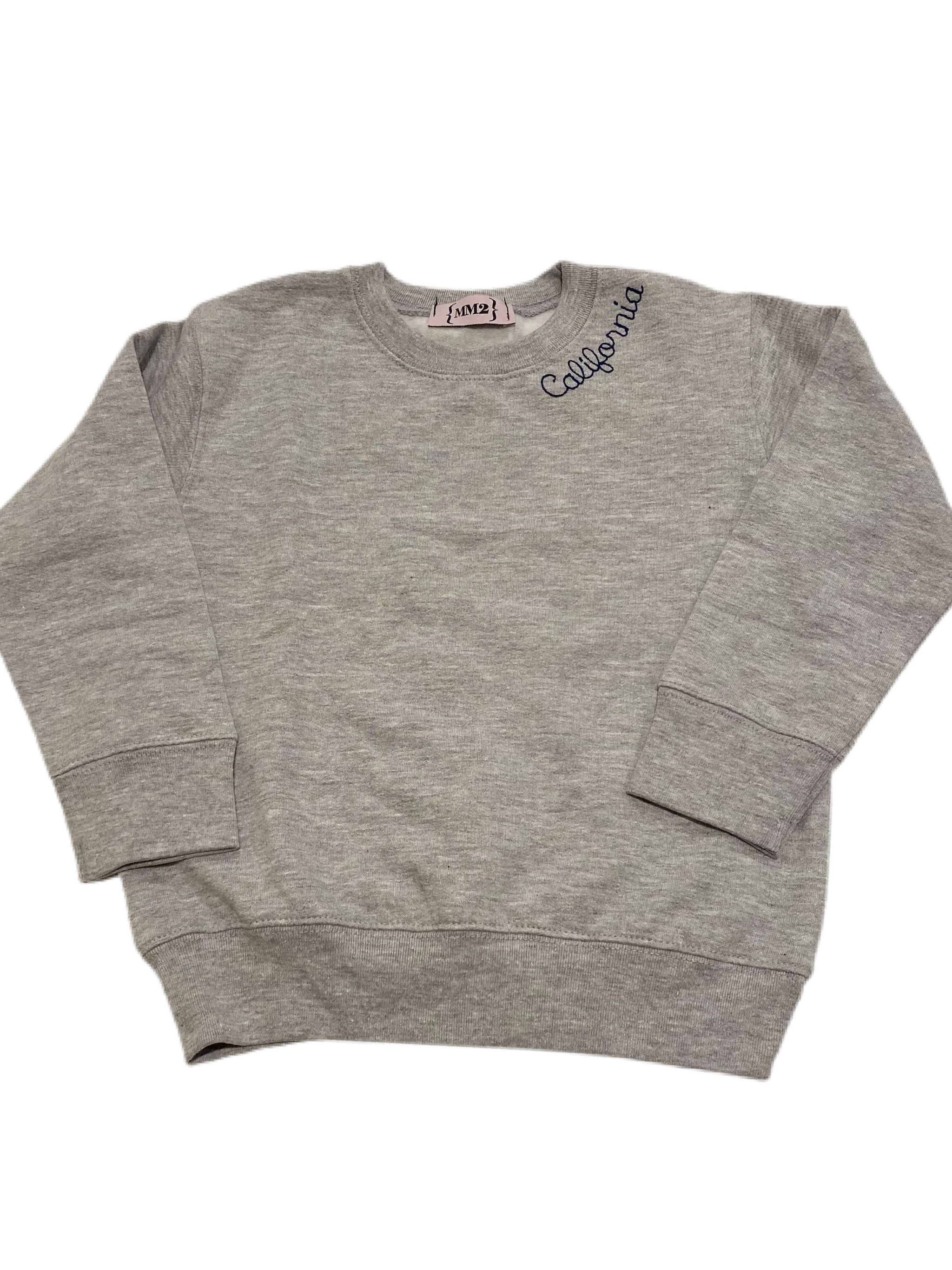 Our favorite UNISEX sweatshirts custom embroidered with school, sorority, club, city, state or anything you want!