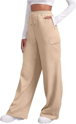 Pants for Women Baggy High Waisted Sweatpants Casual Pants with Pockets Soft