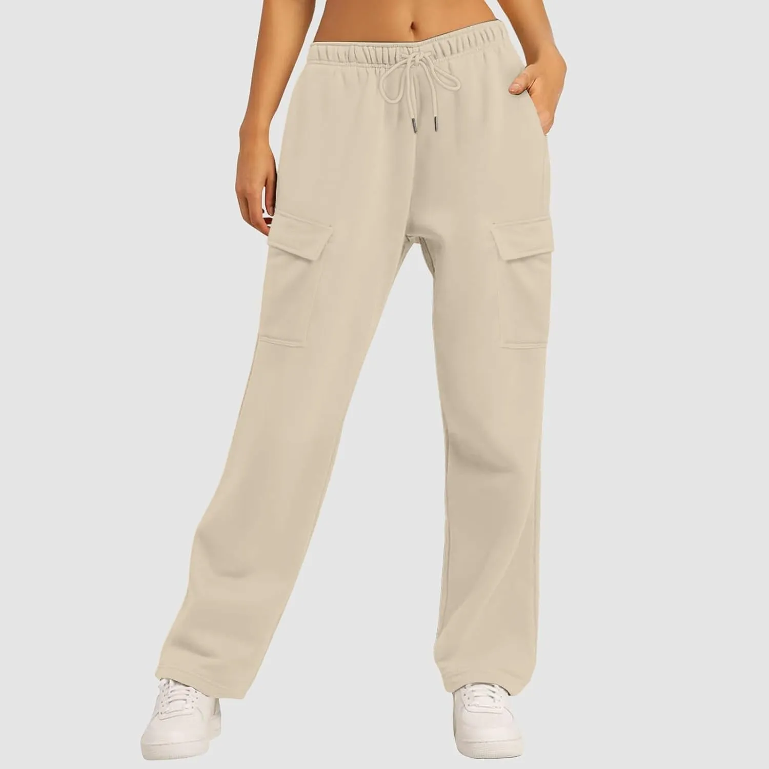 Pants for Women Baggy High Waisted Sweatpants Casual Pants with Pockets Soft