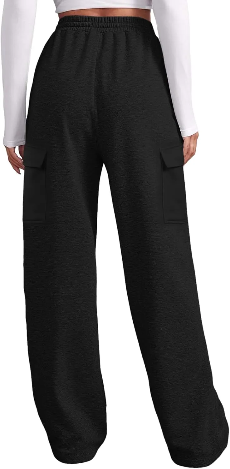 Pants for Women Baggy High Waisted Sweatpants Casual Pants with Pockets Soft