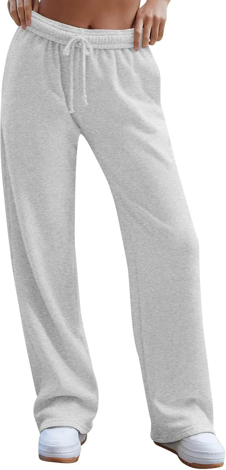 Pants for Women Casual Print Soft High Waisted Sweatpants Athletic Drawstring with