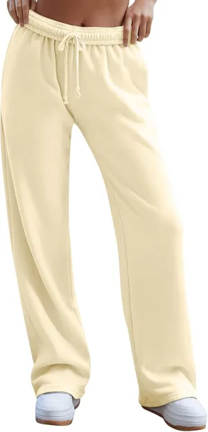 Pants for Women Casual Print Soft High Waisted Sweatpants Athletic Drawstring with