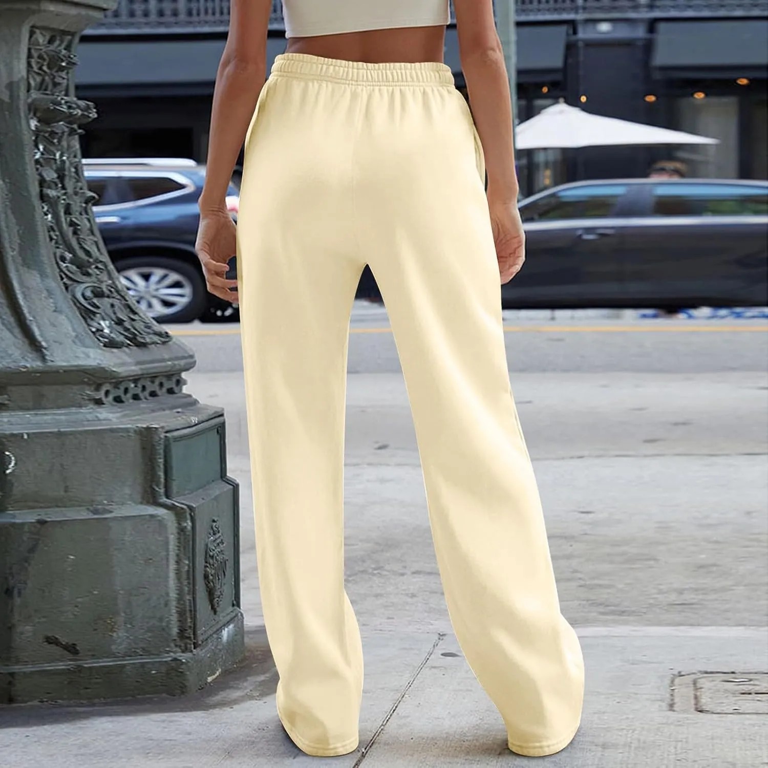 Pants for Women Casual Print Soft High Waisted Sweatpants Athletic Drawstring with
