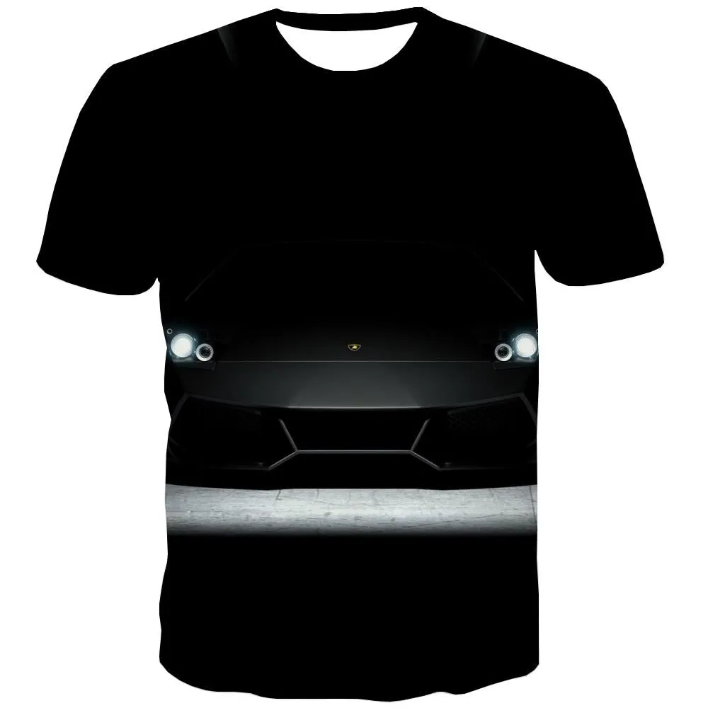 Racing Car T shirts Men Metal Tshirts Novelty City Shirt Print Gray T shirts Funny Retro Tshirts Casual