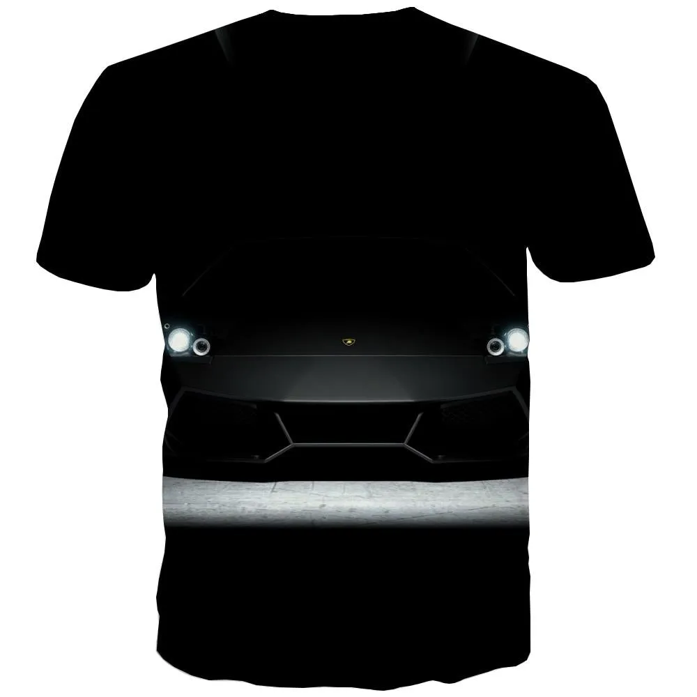 Racing Car T shirts Men Metal Tshirts Novelty City Shirt Print Gray T shirts Funny Retro Tshirts Casual
