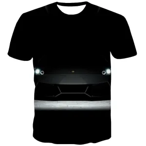 Racing Car T shirts Men Metal Tshirts Novelty City Shirt Print Gray T shirts Funny Retro Tshirts Casual
