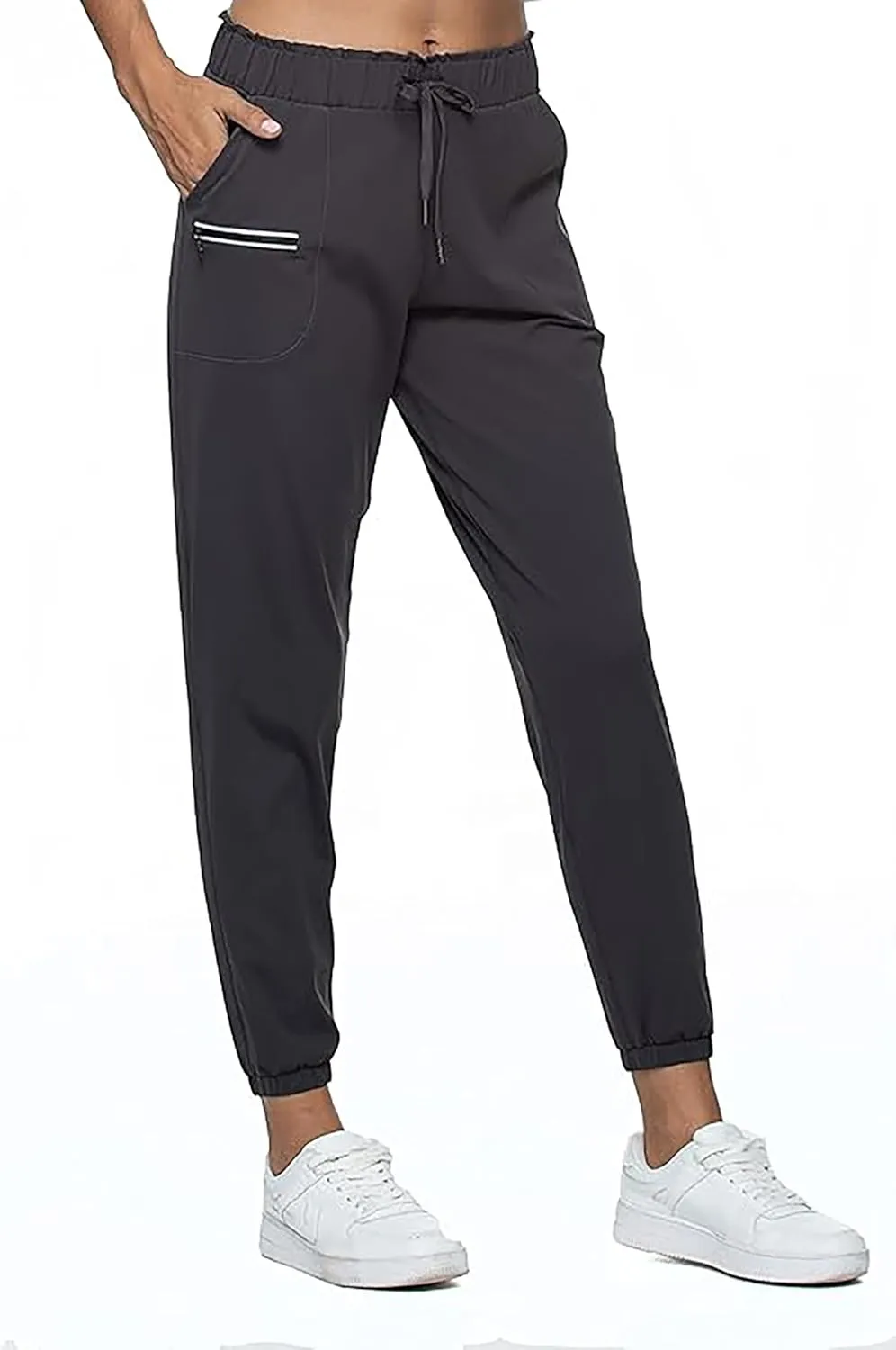 Rrosseyz Women Lightweight Joggers Pants with Pockets, Quick Dry Athletic Workout Soft Pant for Gym Running