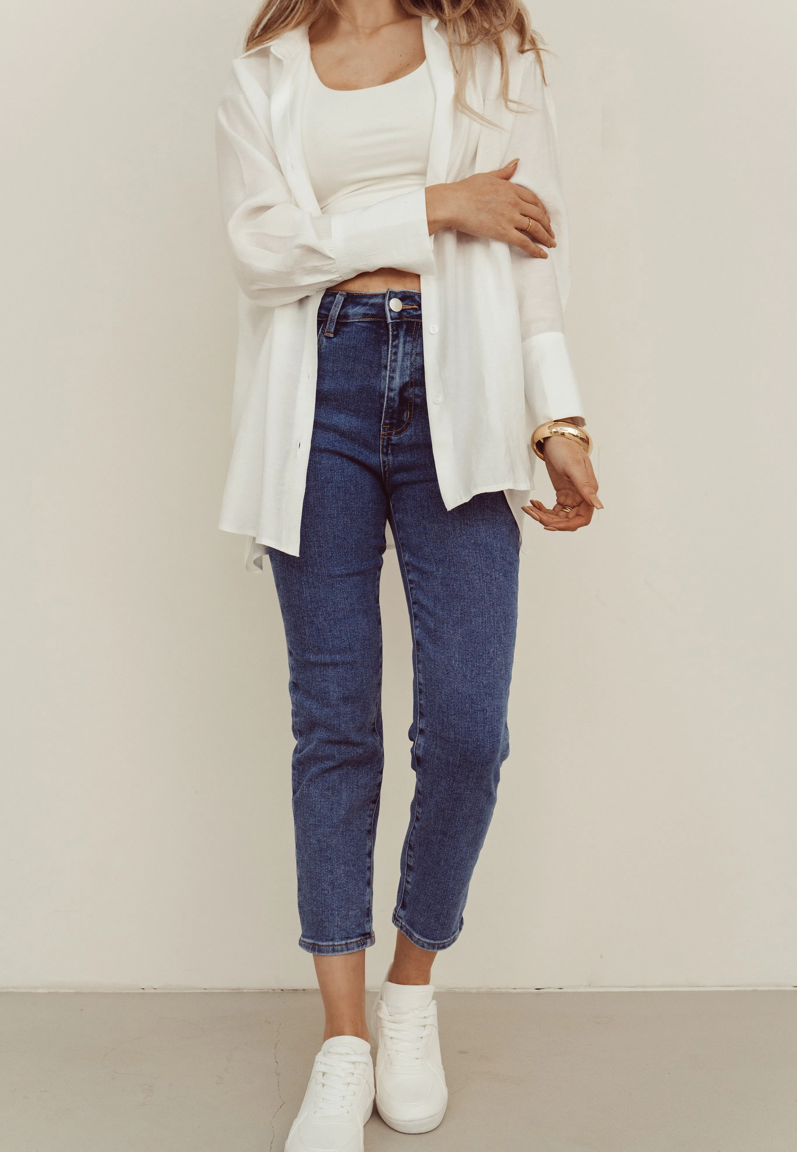 SALE - WHITNEY Mom Jeans in Blue