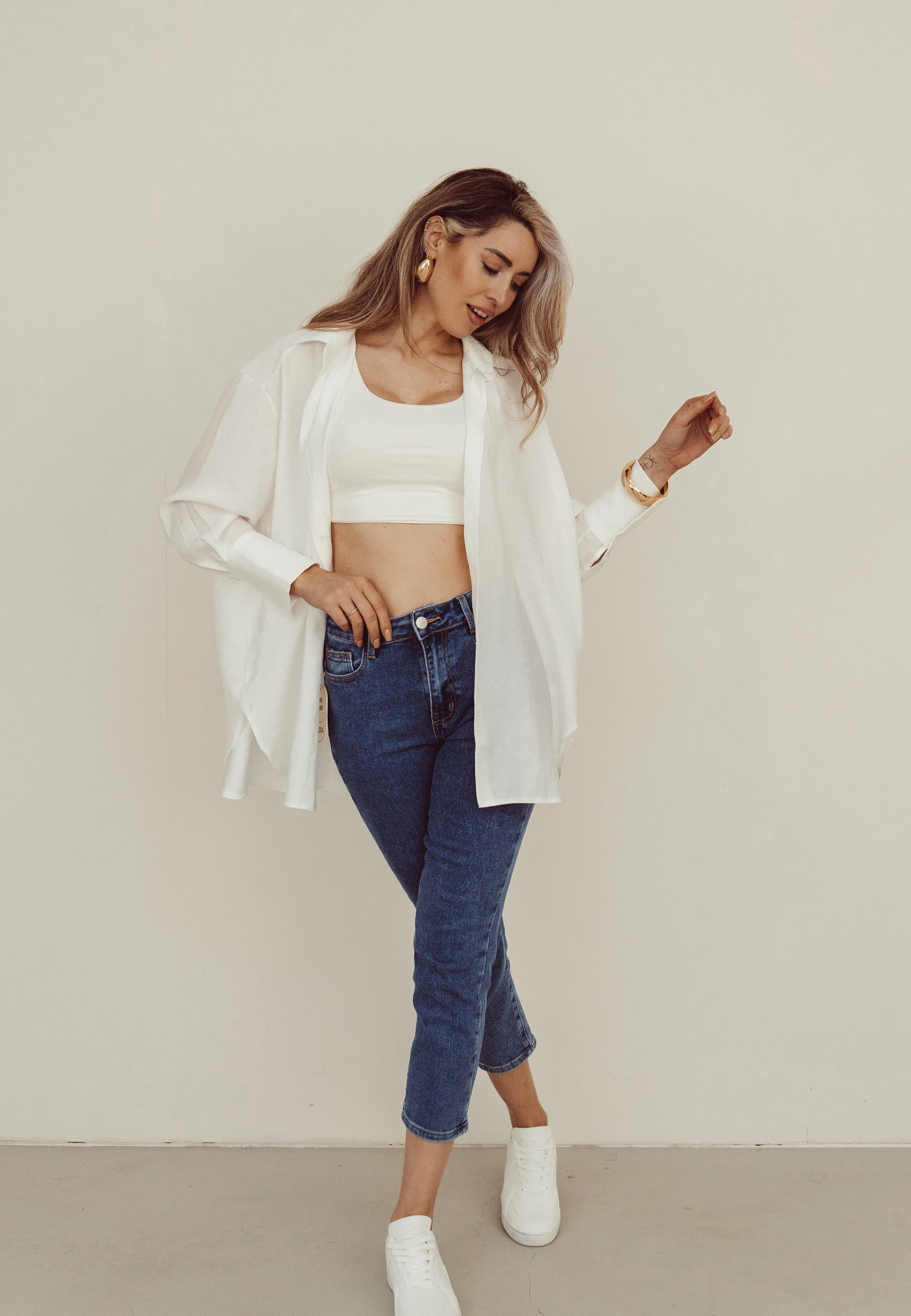SALE - WHITNEY Mom Jeans in Blue