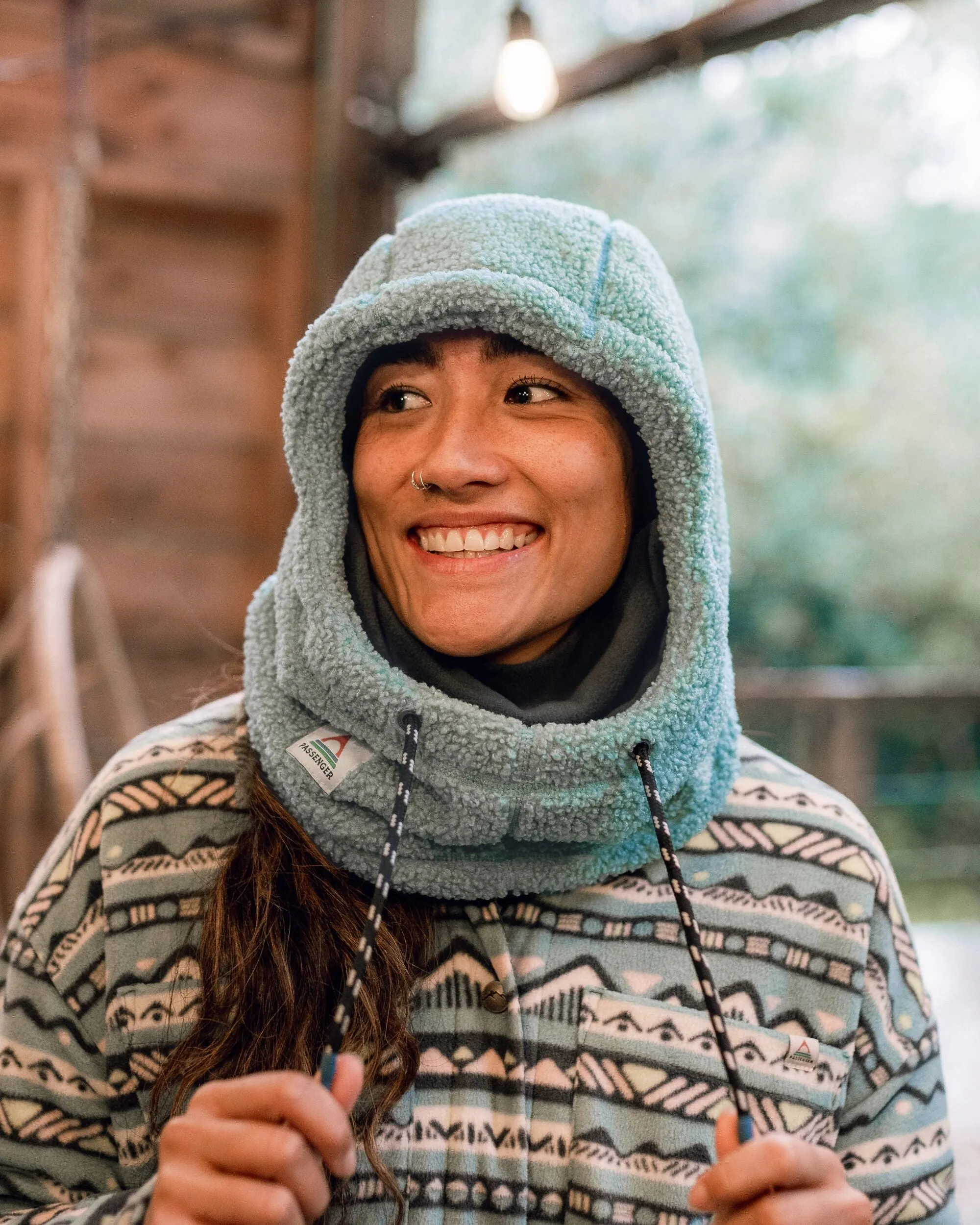 Snowdrift Recycled Fleece Hood - Arctic