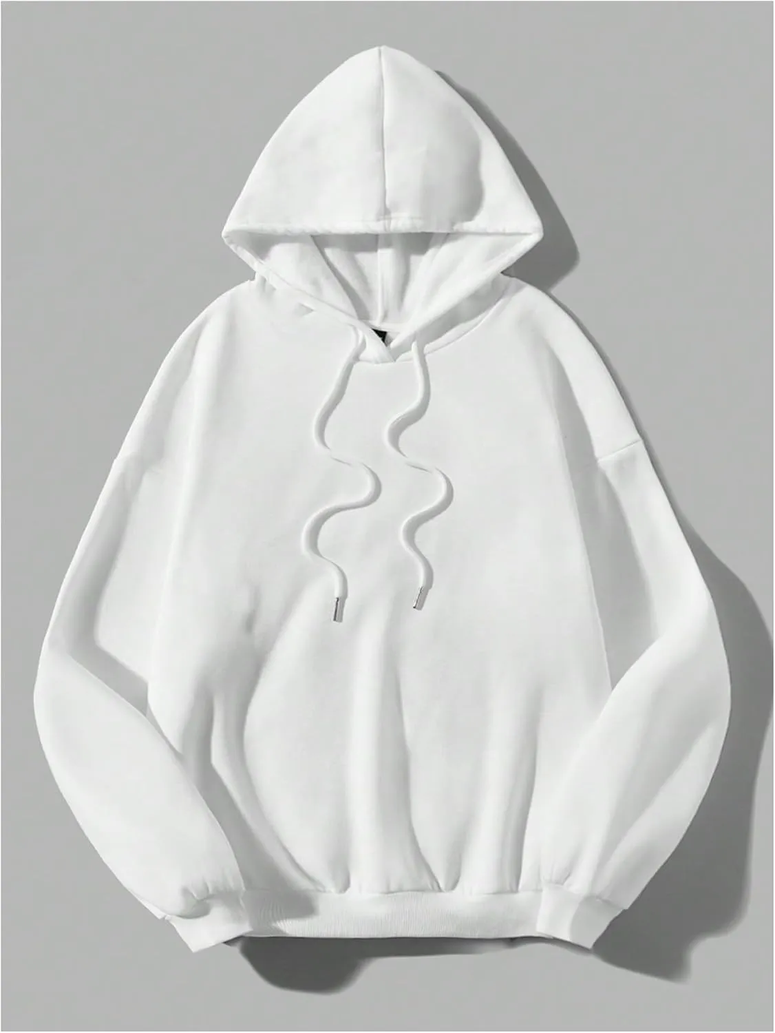 Women's Graphic Print Long Sleeve Hoodie Drop Shoulder Drawstring Hooded Pullover Fleece Sweatshirts