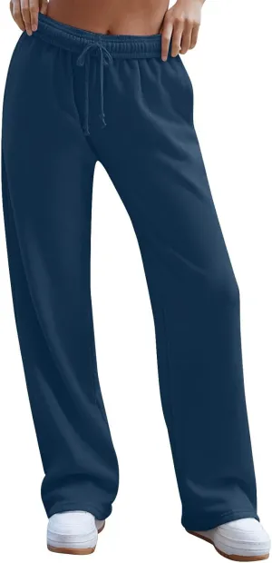 Women's Pants, Sweatpants Soft High Waisted Baggy Casual Workout Y2K with Pockets