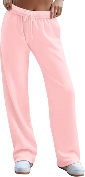 Women's Pants, Sweatpants Soft High Waisted Baggy Casual Workout Y2K with Pockets