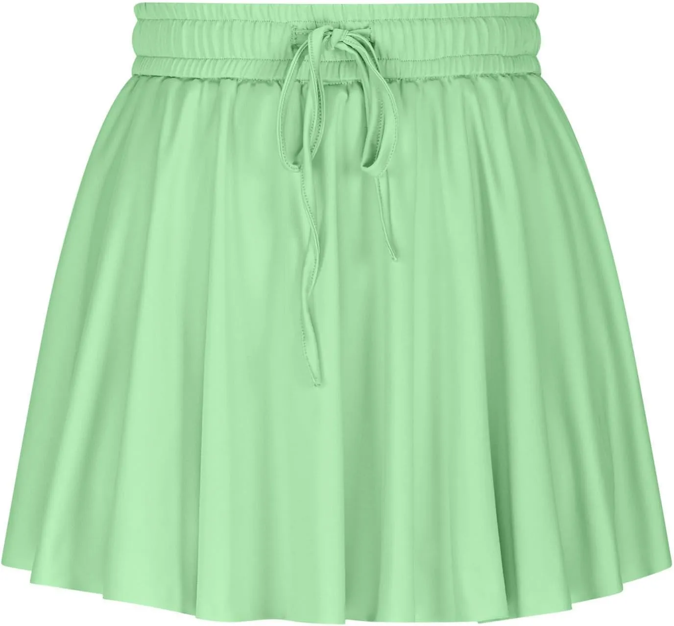 Womens Pleated Skirt Drawstring High Waisted Workout Mini Tennis Skirts Summer Casual Pickleball Skater Cheer Skorts