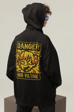 Zenitsu High Voltage: Demon Slayer (Double Sided Print): WINTER HOODIES Zenitsu High Voltage: Demon Slayer (Double Sided Print): WINTER HOODIES